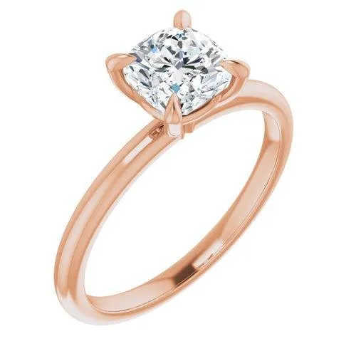 "The Olivia" 14K Solitaire Engagement Ring Semi Mount