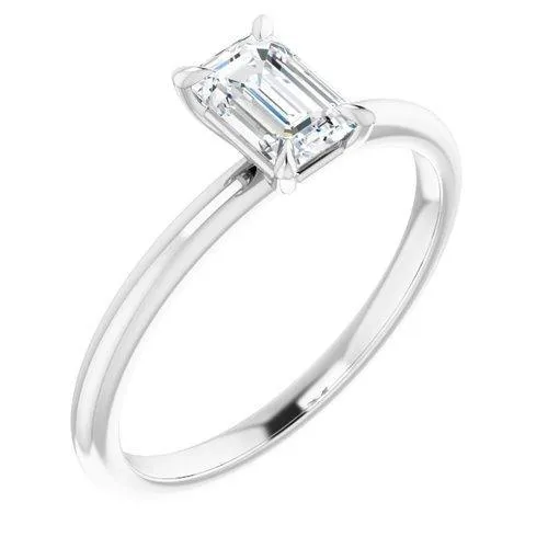 "The Olivia" 14K Solitaire Engagement Ring Semi Mount