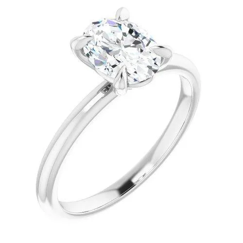 "The Olivia" 14K Solitaire Engagement Ring Semi Mount