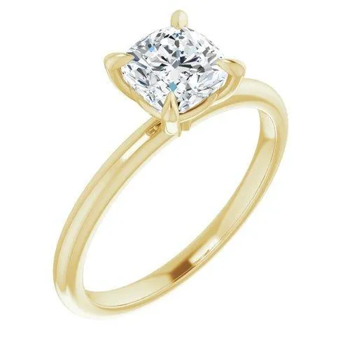 "The Olivia" 14K Solitaire Engagement Ring Semi Mount