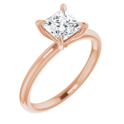 "The Olivia" 14K Solitaire Engagement Ring Semi Mount