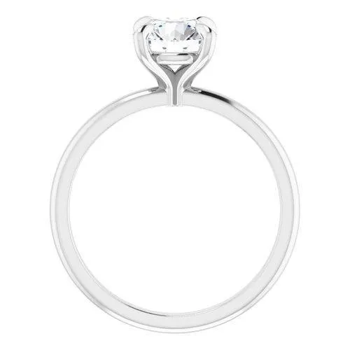 "The Olivia" 14K Solitaire Engagement Ring Semi Mount