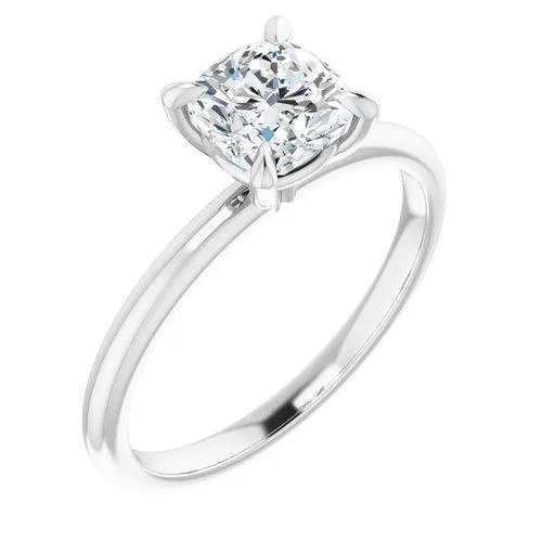 "The Olivia" 14K Solitaire Engagement Ring Semi Mount