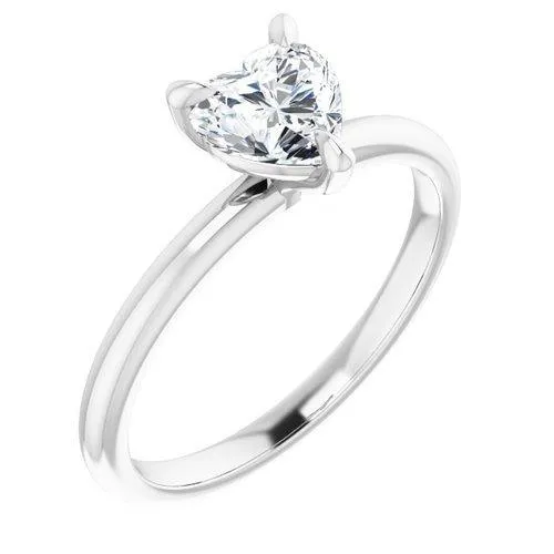 "The Olivia" 14K Solitaire Engagement Ring Semi Mount