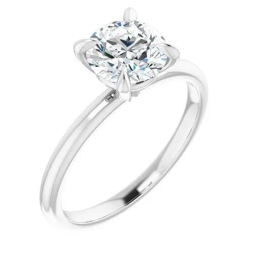 "The Olivia" 14K Solitaire Engagement Ring Semi Mount