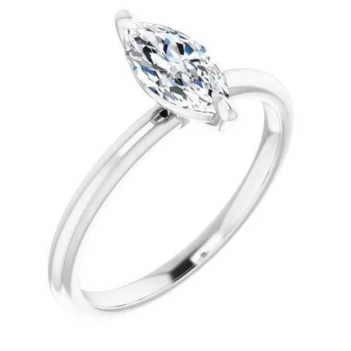 "The Olivia" 14K Solitaire Engagement Ring Semi Mount