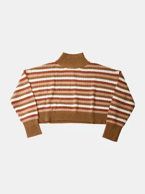 Rhythm Nakita High Neck Knit - Retro Stripe