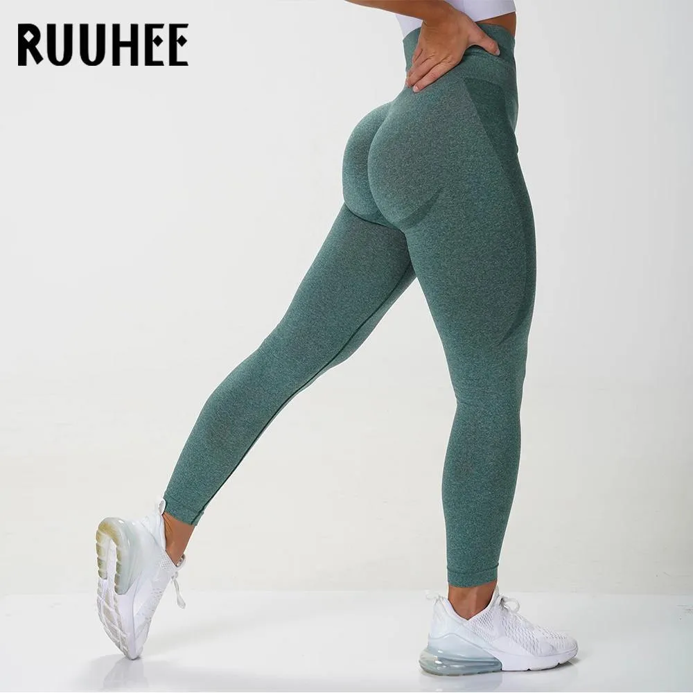 RUUHEE Seamless Legging Yoga Pants Sports Clothing Solid High Waist Full Length Workout Leggings for Fittness Yoga Leggings