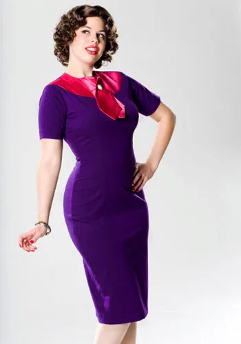 SABLE - Joan Holloway vintage dress satin collar