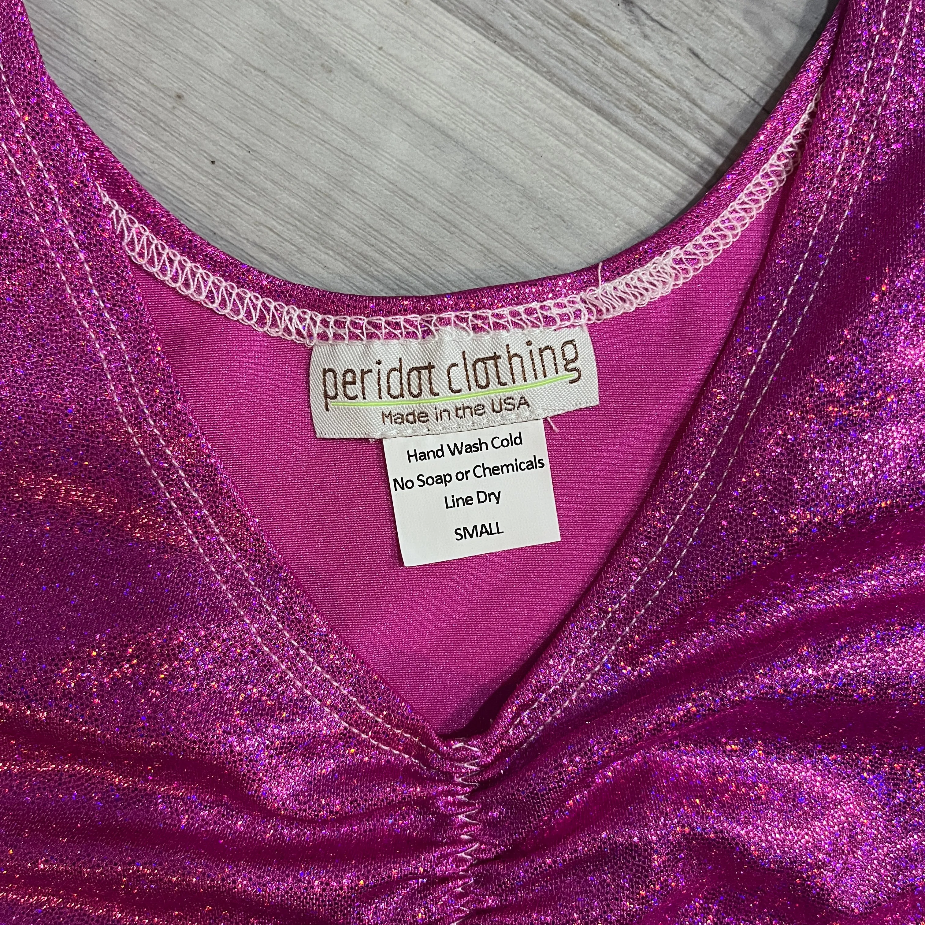 SALE - SMALL - Blue & Pink Sparkle Scrunch Top Bralette (Copy)