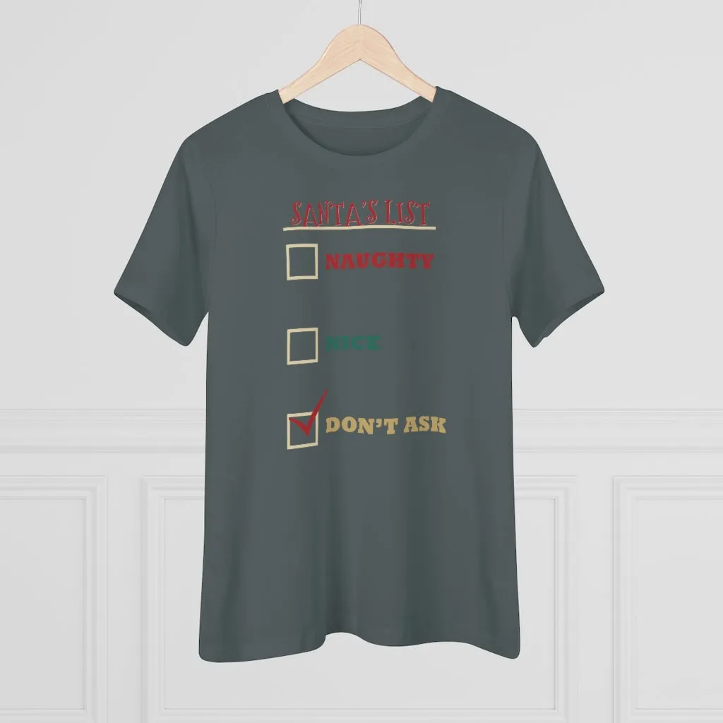 Santa's List, Women's Premium Tee