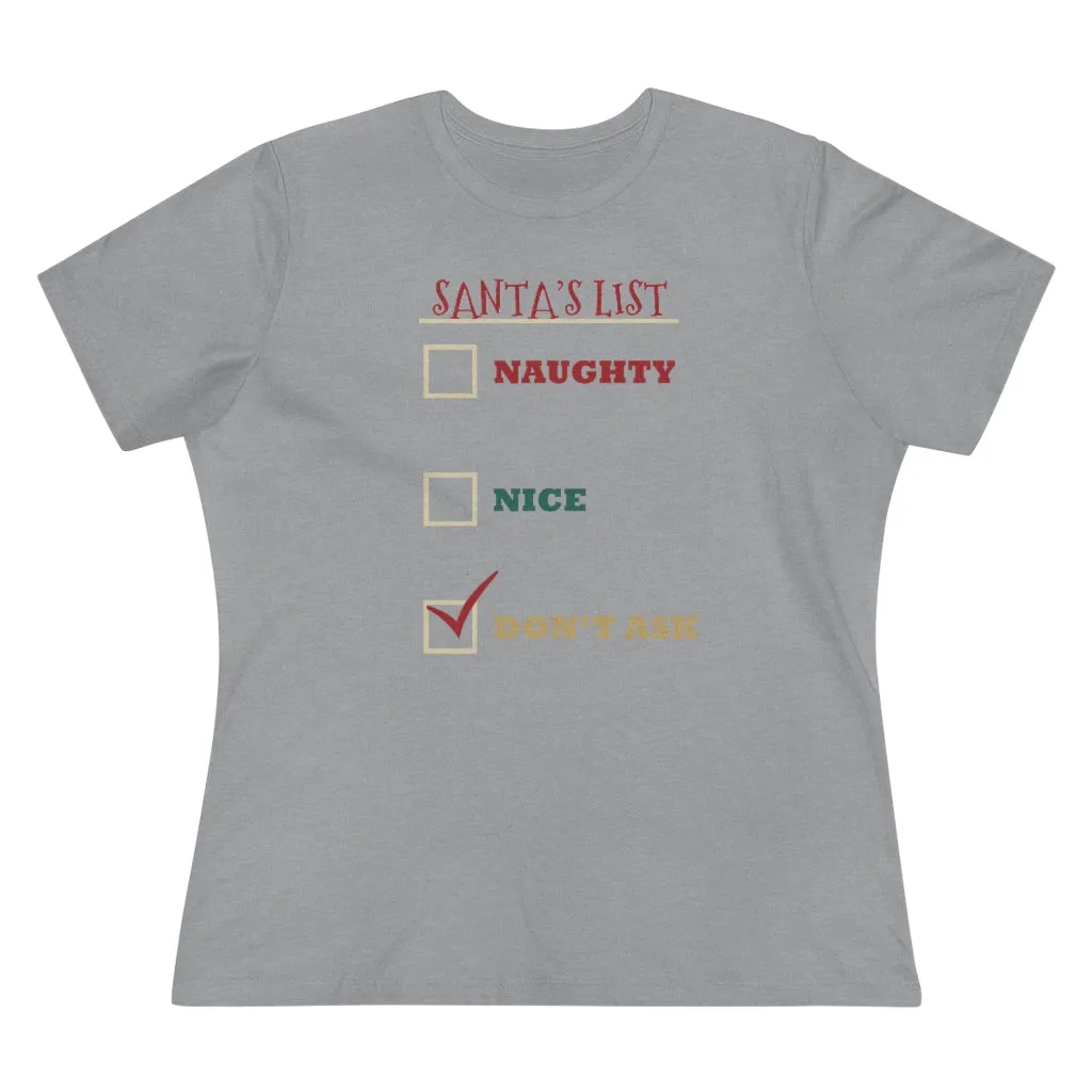 Santa's List, Women's Premium Tee