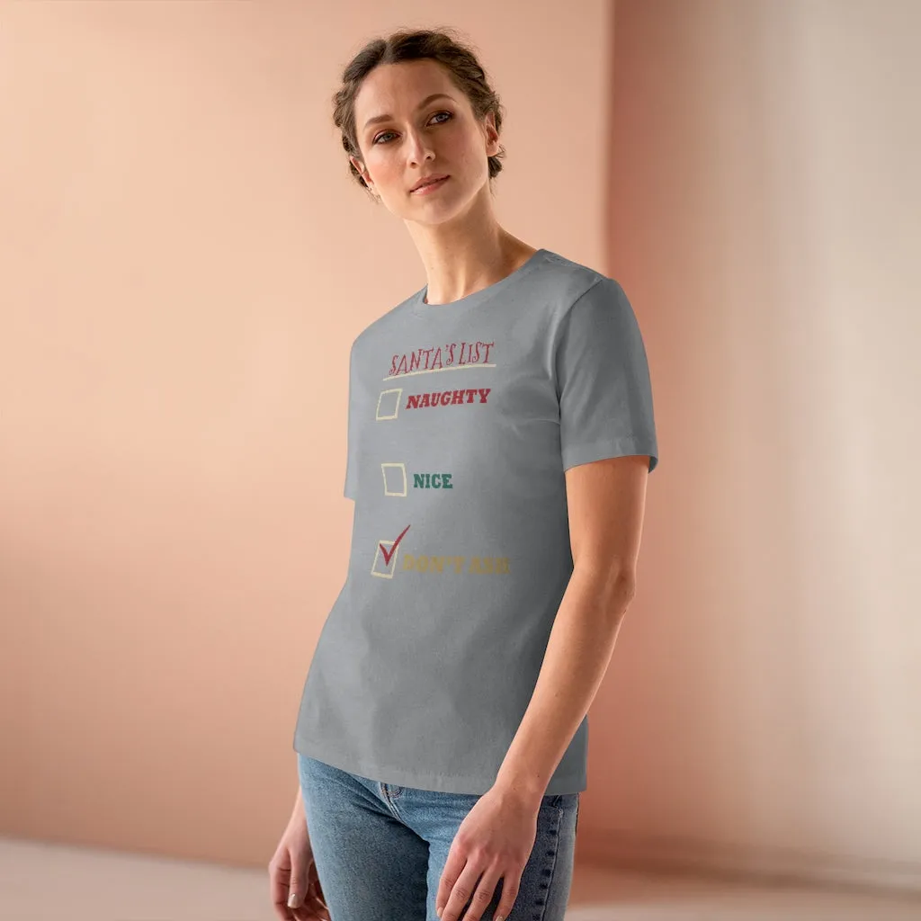 Santa's List, Women's Premium Tee