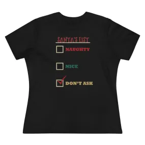 Santa's List, Women's Premium Tee