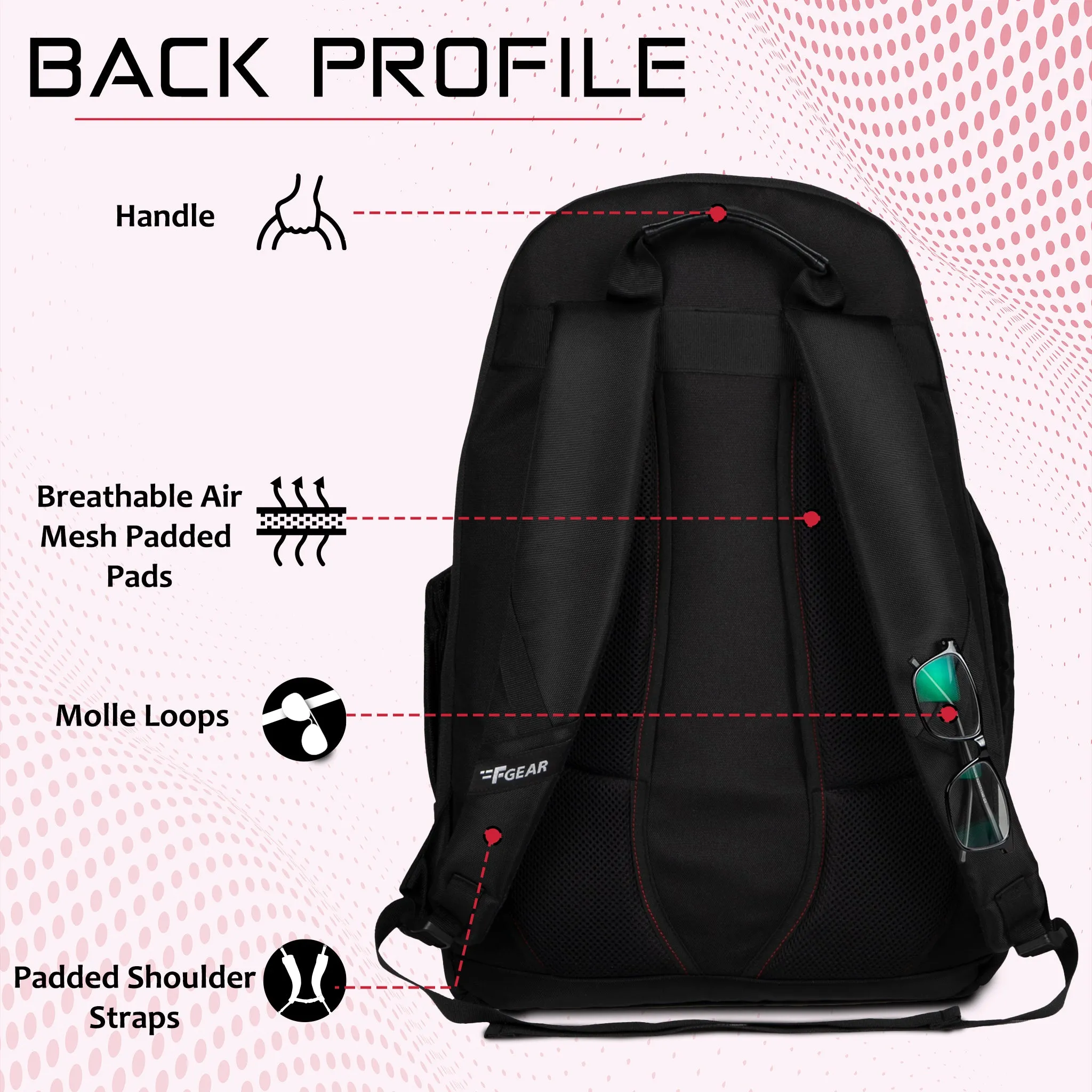 Solano 20L Black Anti-theft Laptop Backpack