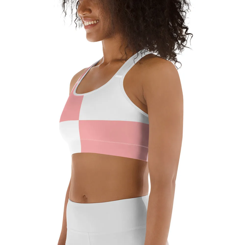 Sports bra Pink/White