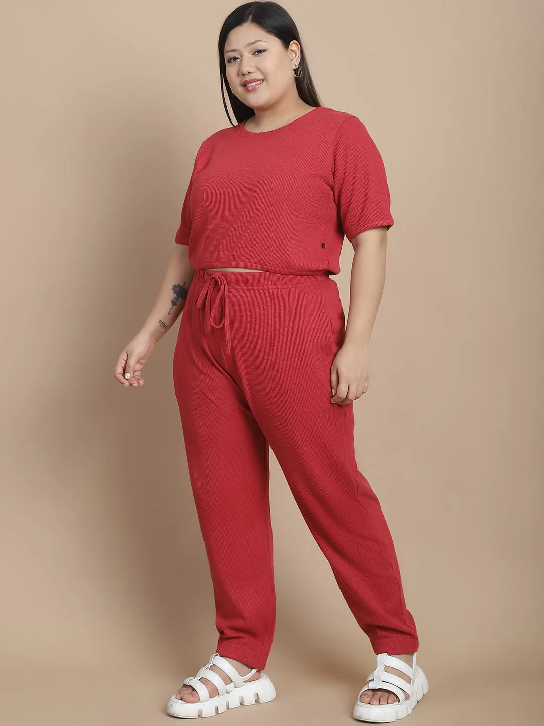 Stylish Pairing Top and Jogger Co-ord Set