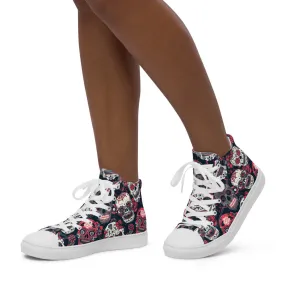 Sugar Skull Women’s High Top Canvas Shoes