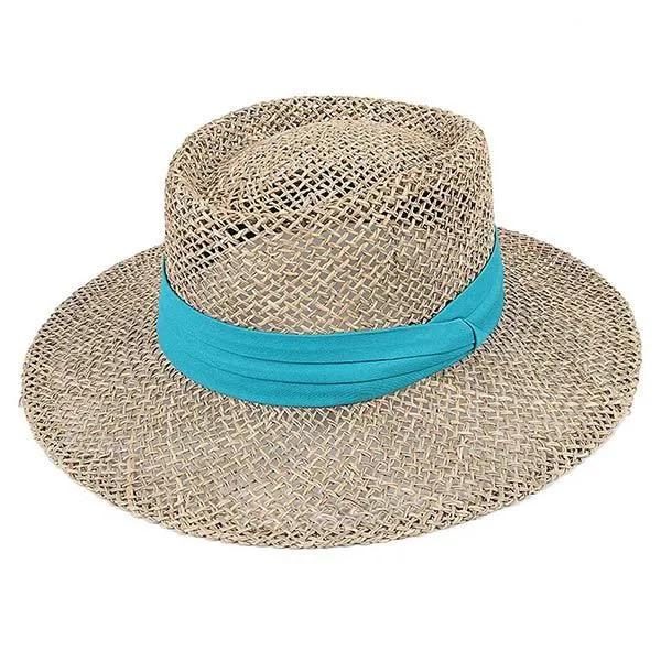 Sunshade Flat Brim Straw Hat 04031752C