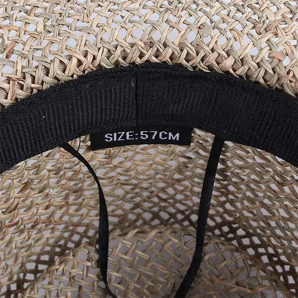 Sunshade Flat Brim Straw Hat 04031752C