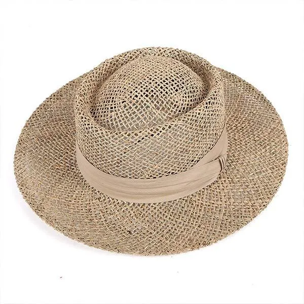 Sunshade Flat Brim Straw Hat 04031752C