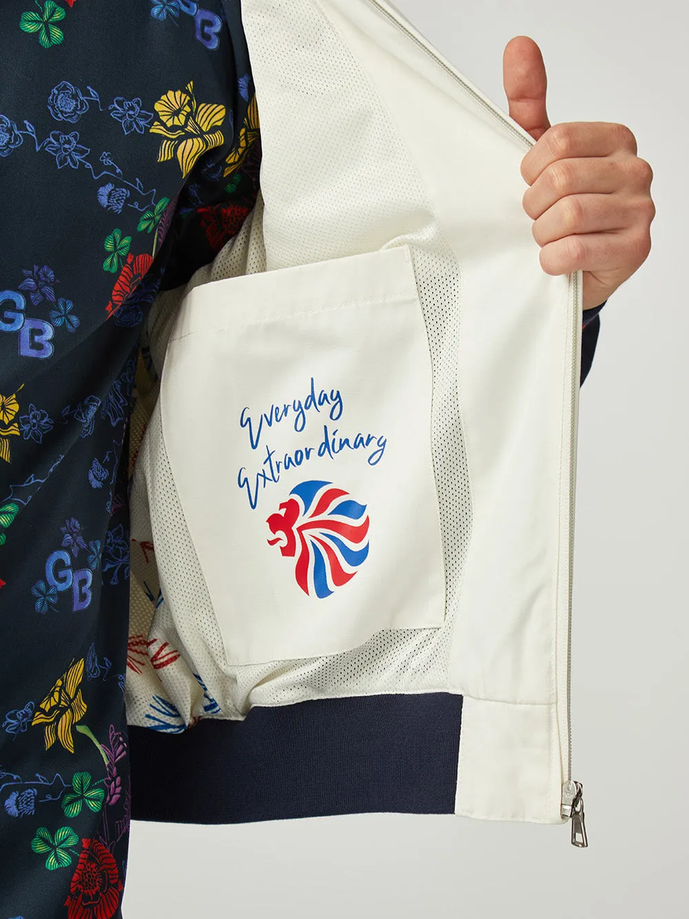 Team GB Taped Track Top - Ivory