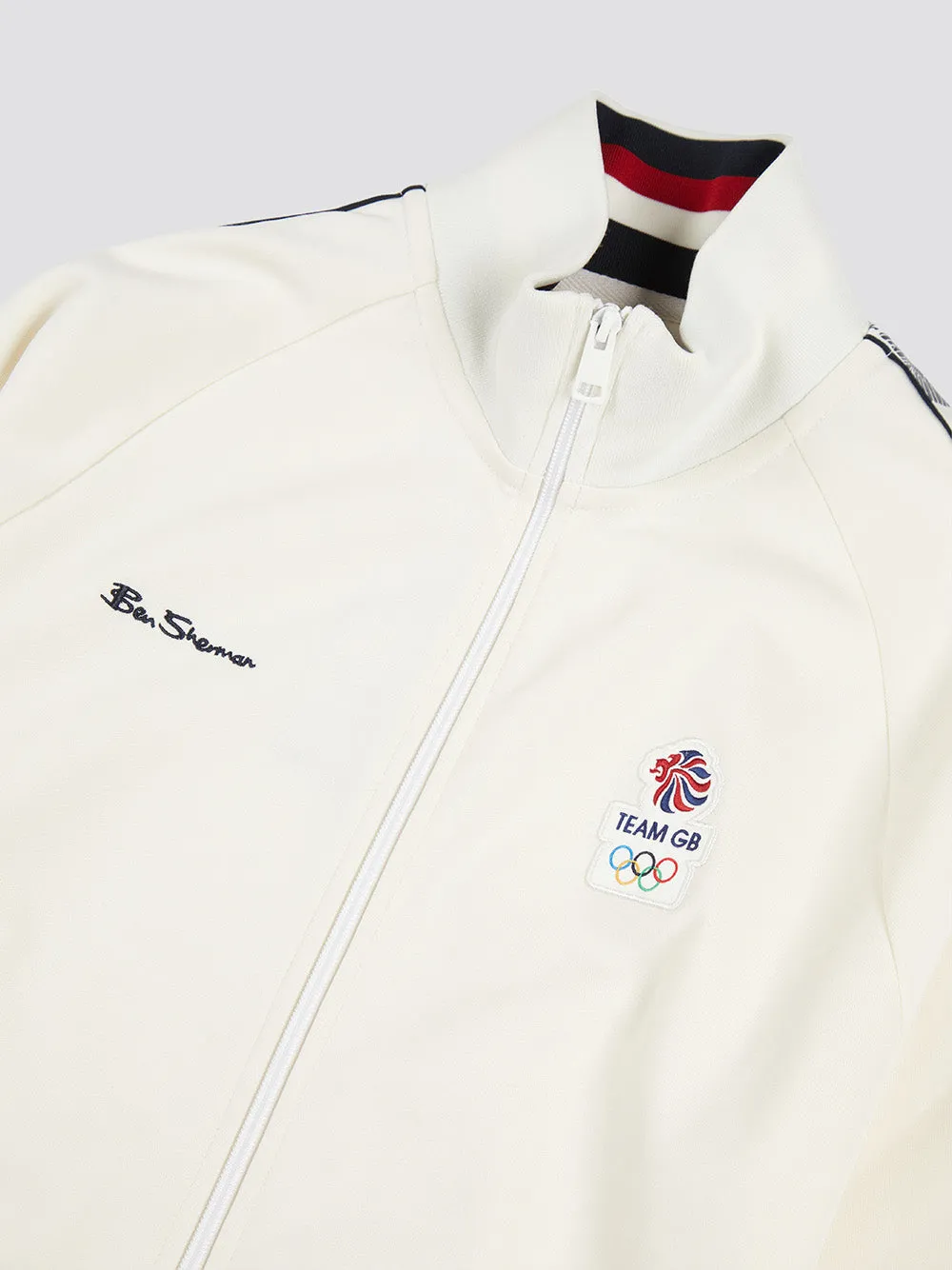 Team GB Taped Track Top - Ivory