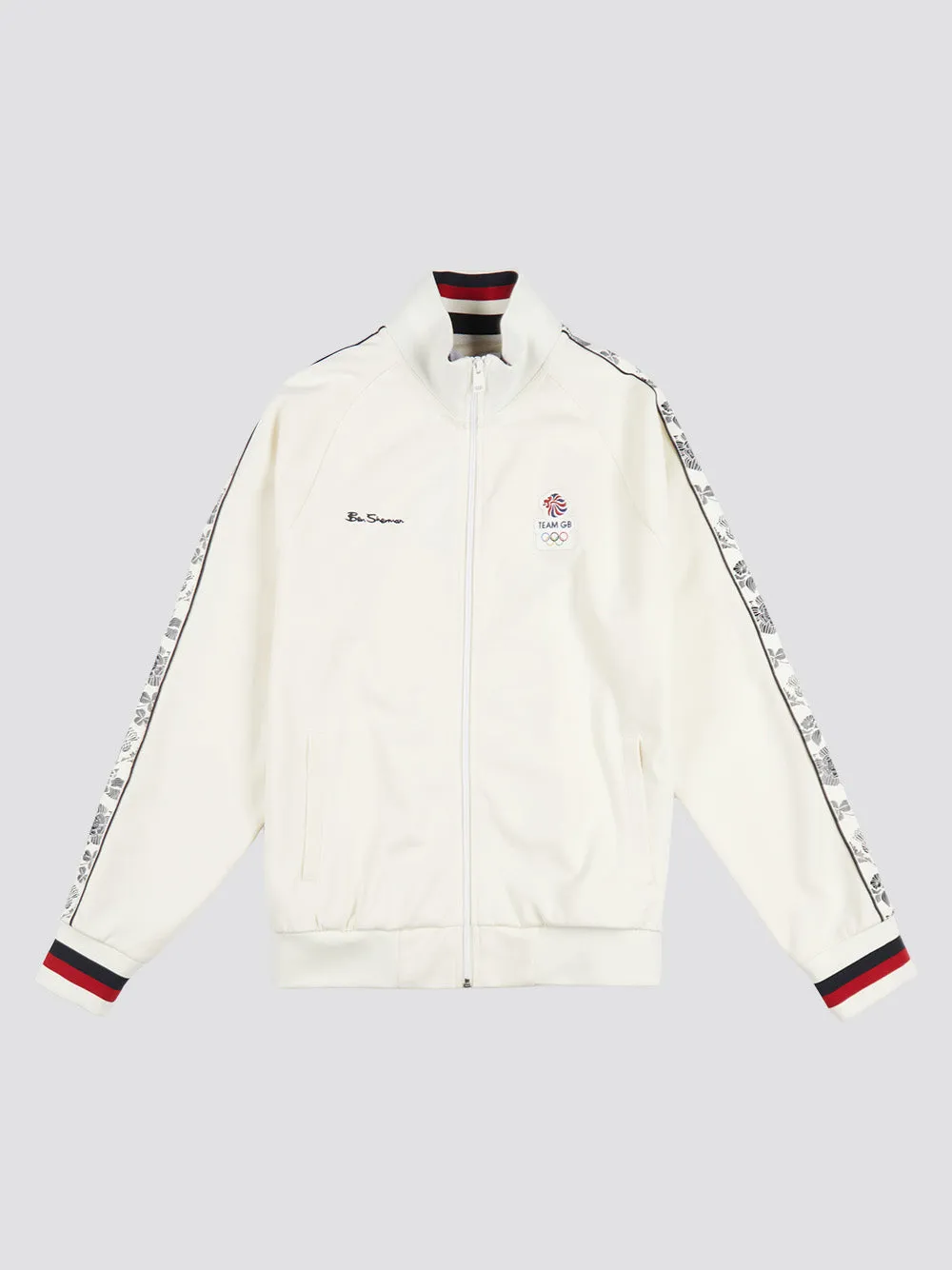 Team GB Taped Track Top - Ivory