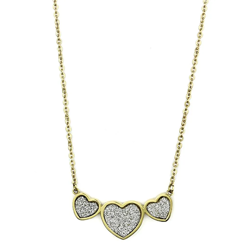 TK1127 IP Gold(Ion Plating) Stainless Steel Necklace