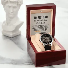 To My Dad | On Father's Day | Men's Openwork Watch