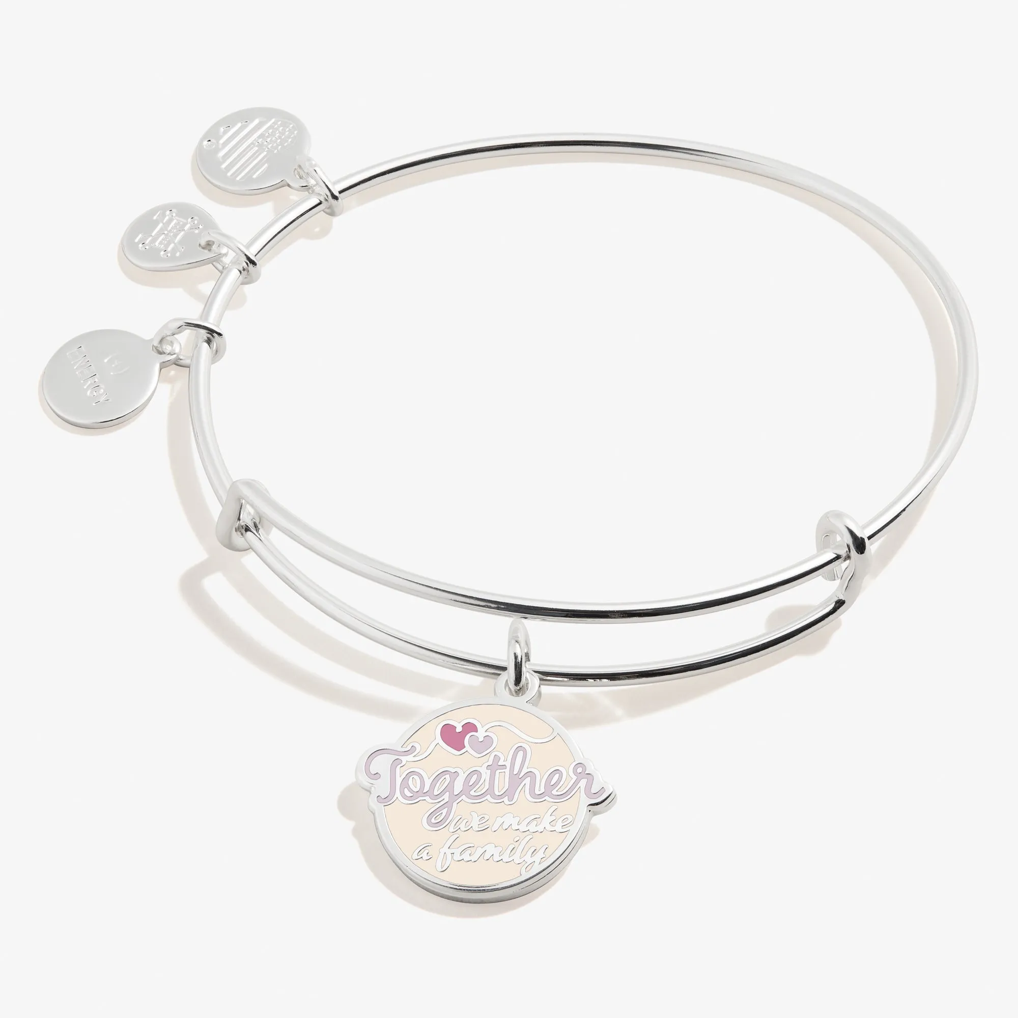 'Together We Make a Family' Charm Bangle Bracelet