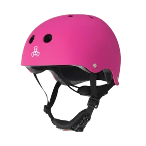 Triple 8 Lil 8 Dual Certified Helmet - Neon Pink Rubber