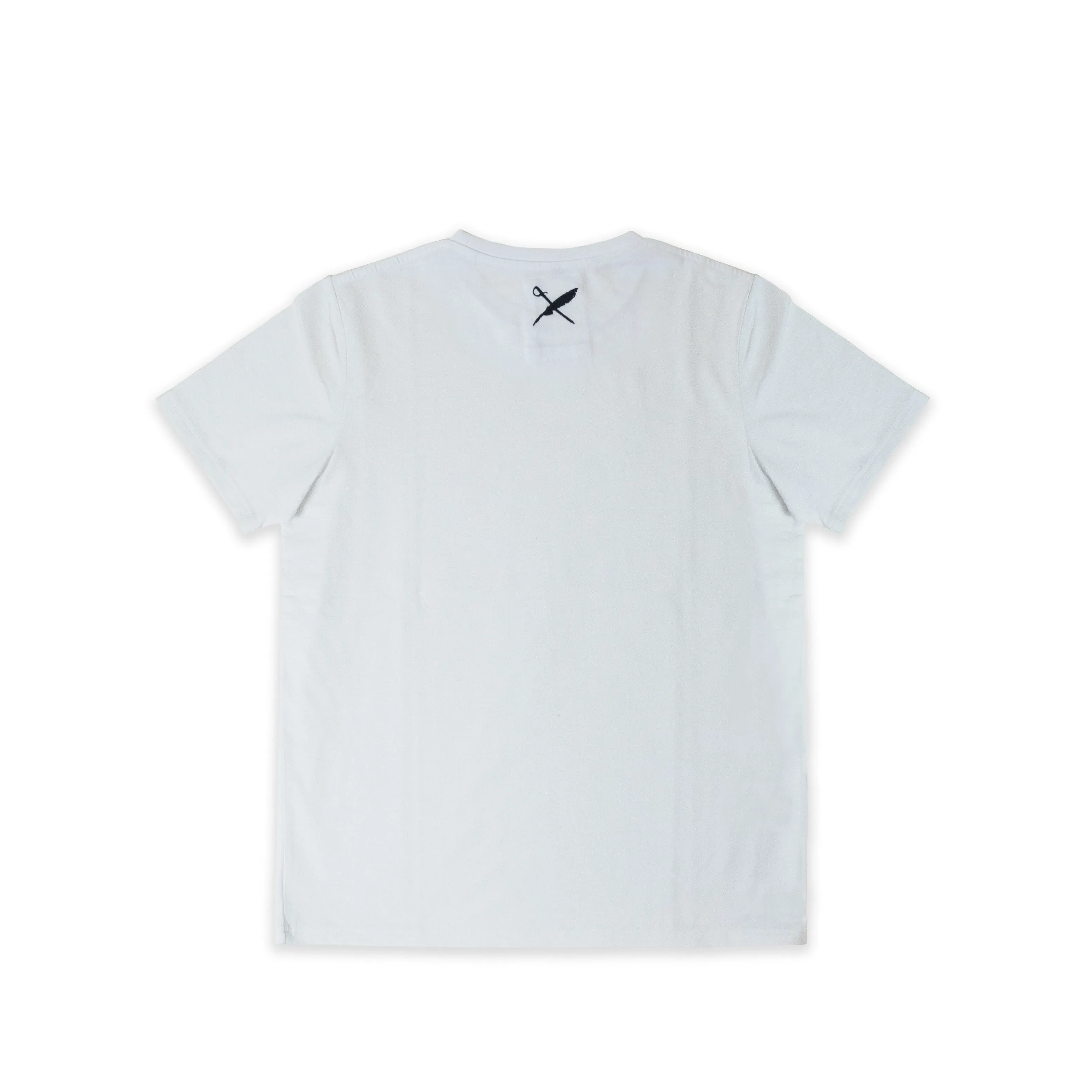 UNISEX BROWER TEE IN WHITE