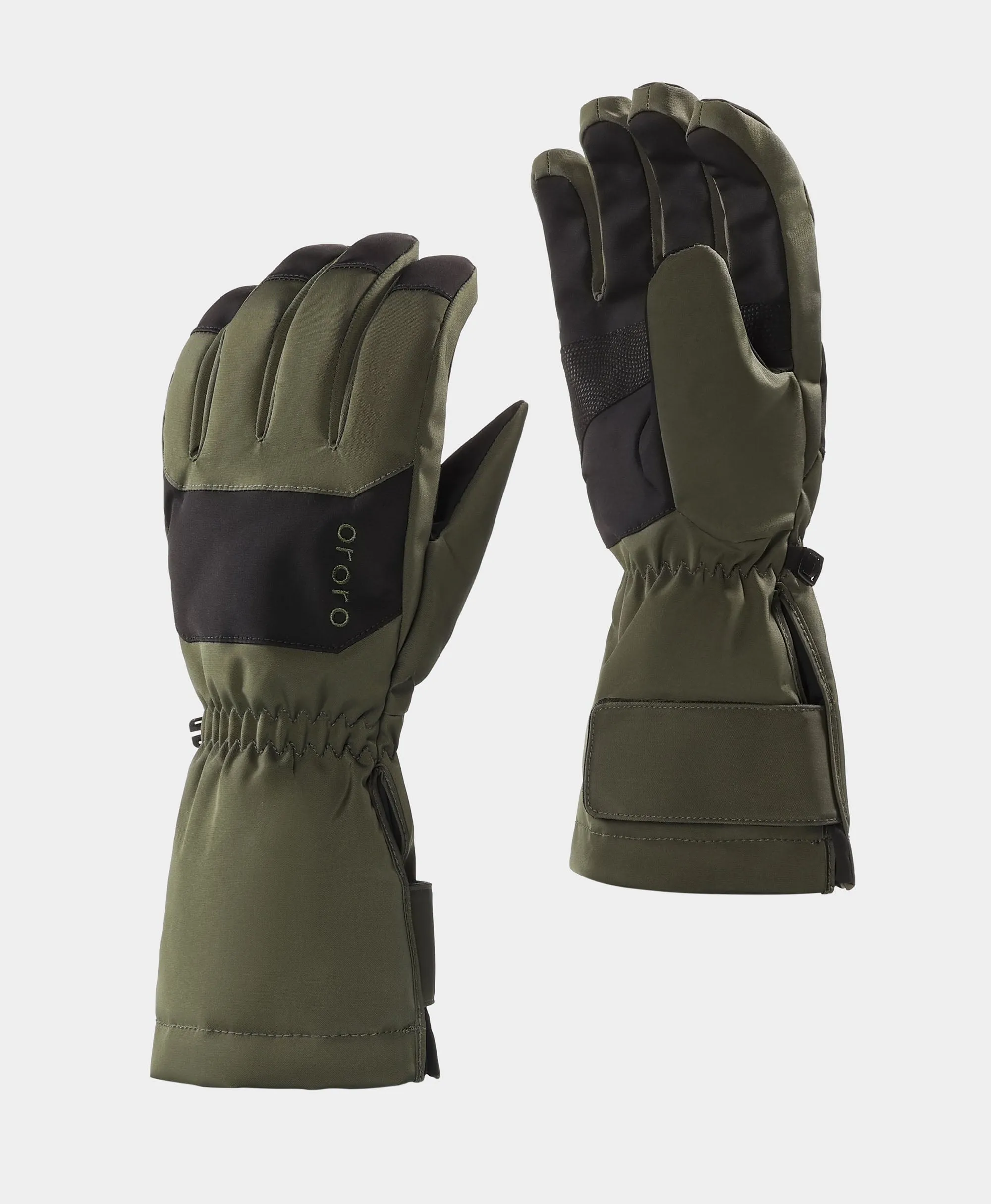 Unisex Shell Gloves - Gray/Green