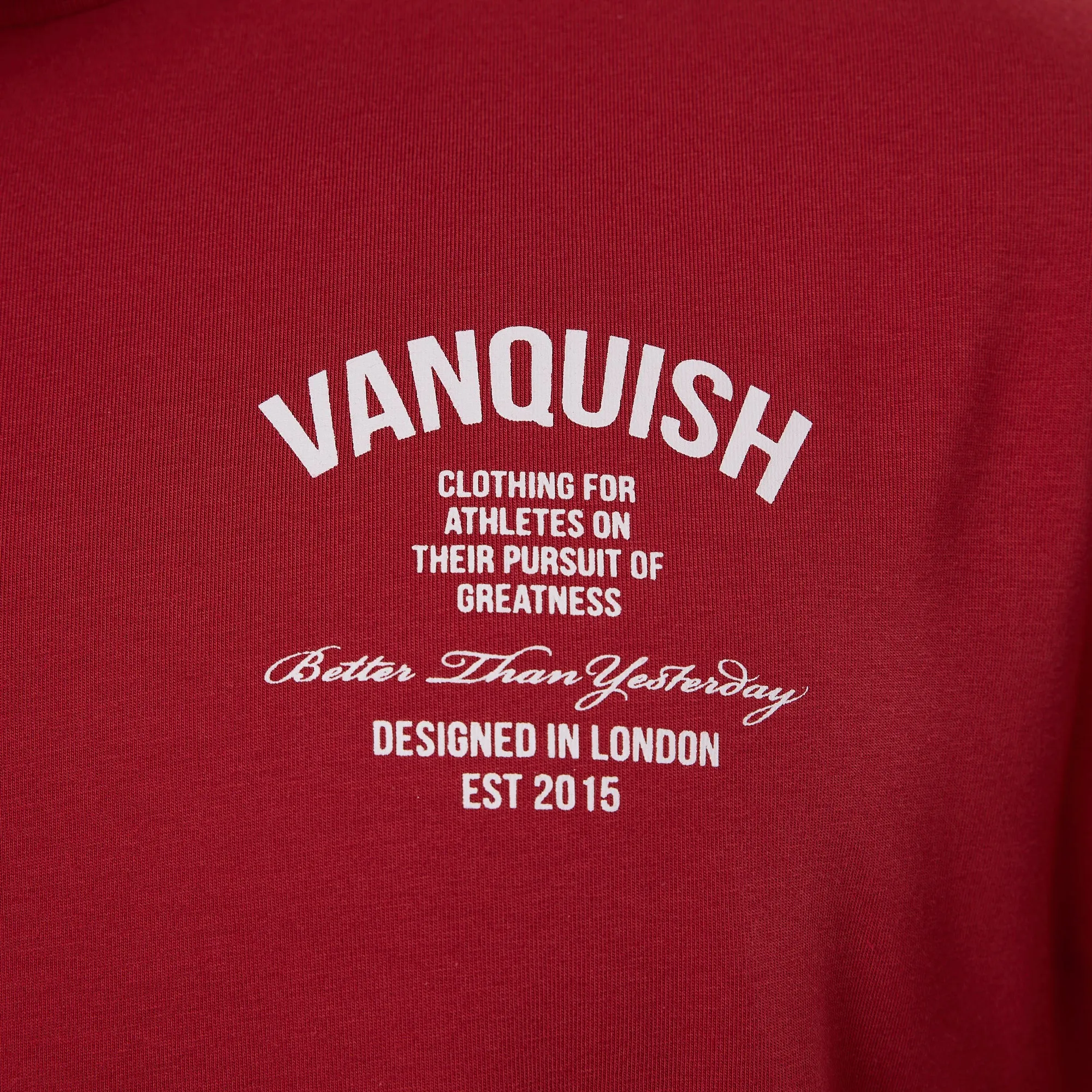 Vanquish TSP Pursuit Burgundy Oversized T Shirt