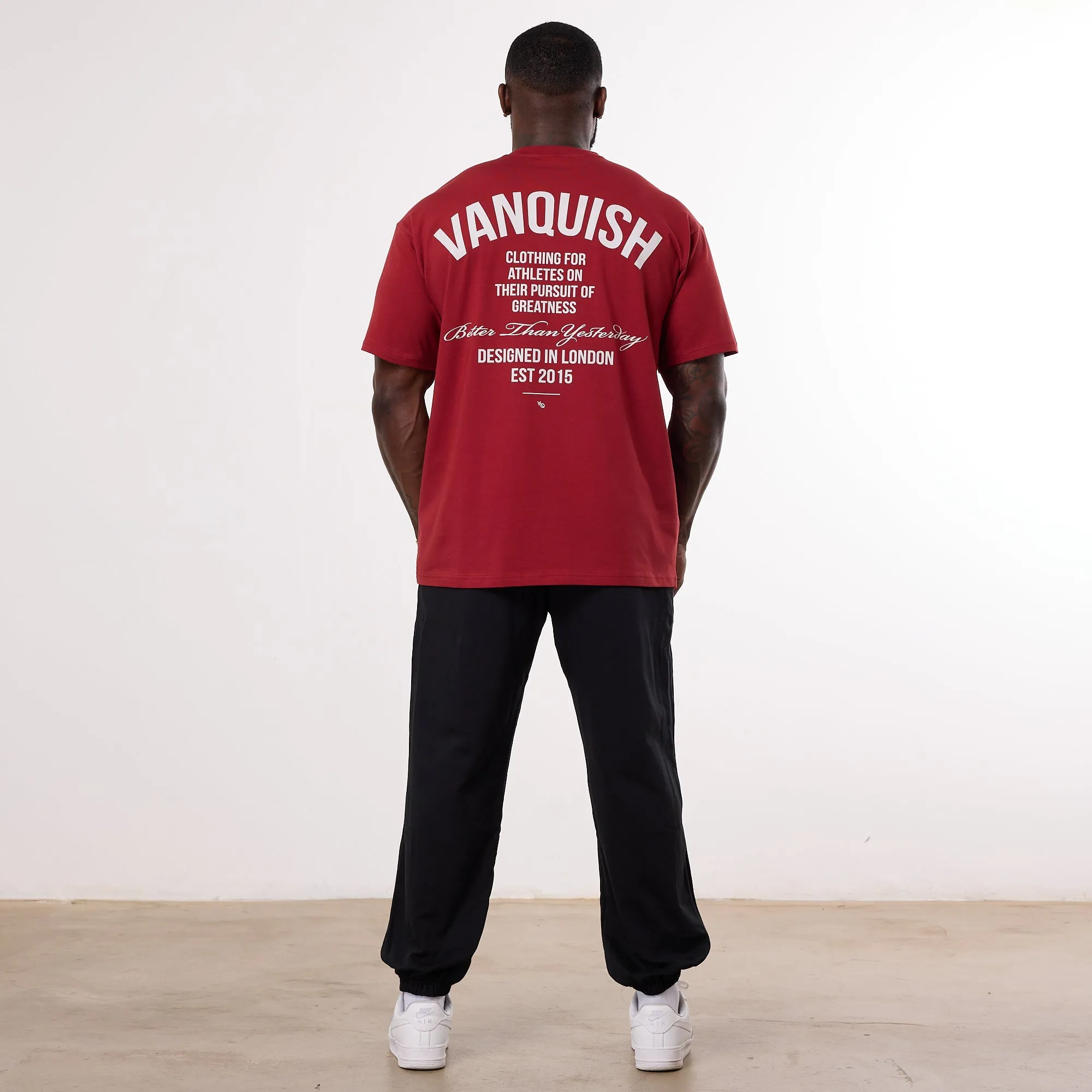 Vanquish TSP Pursuit Burgundy Oversized T Shirt