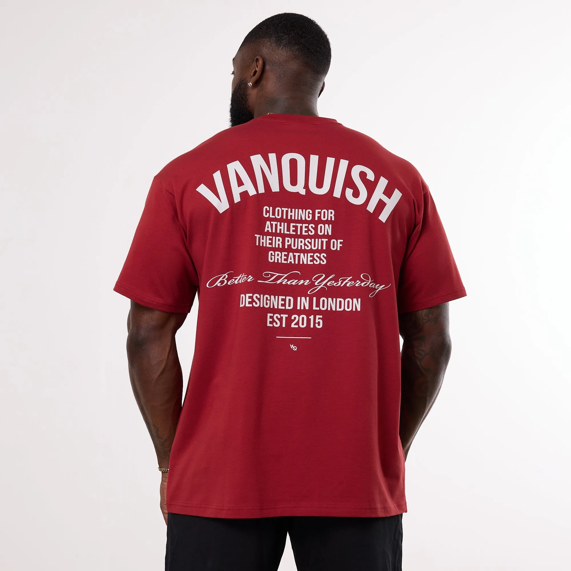 Vanquish TSP Pursuit Burgundy Oversized T Shirt