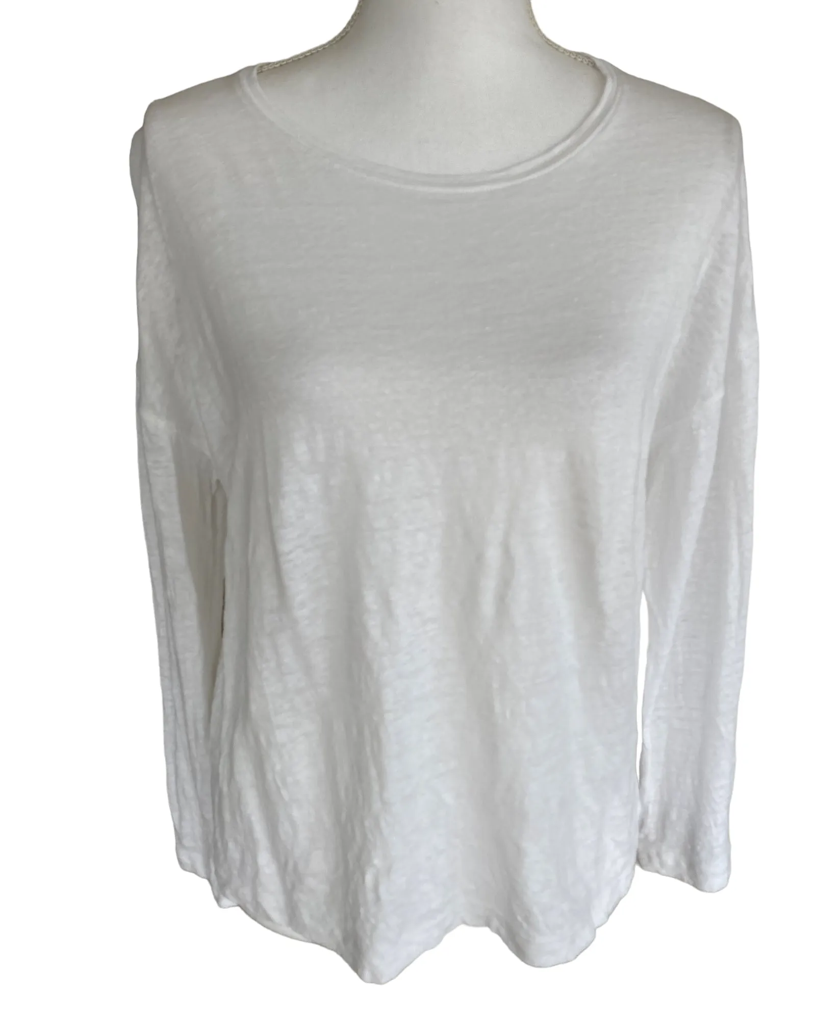 Vince White Linen Top, XS