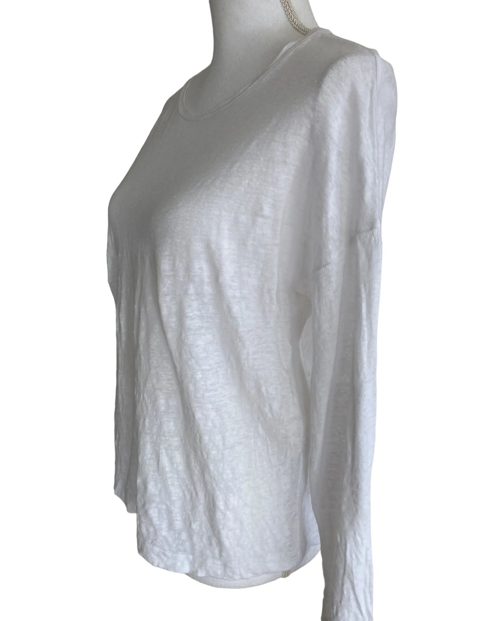 Vince White Linen Top, XS