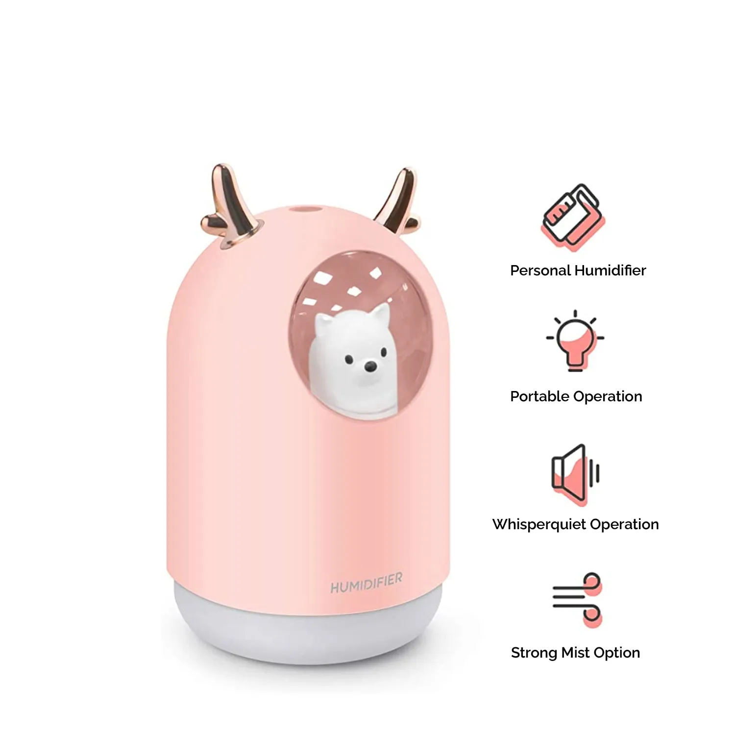 Whimsical Pet-Styled Cool Mist Humidifier & Essential Oil Diffuser