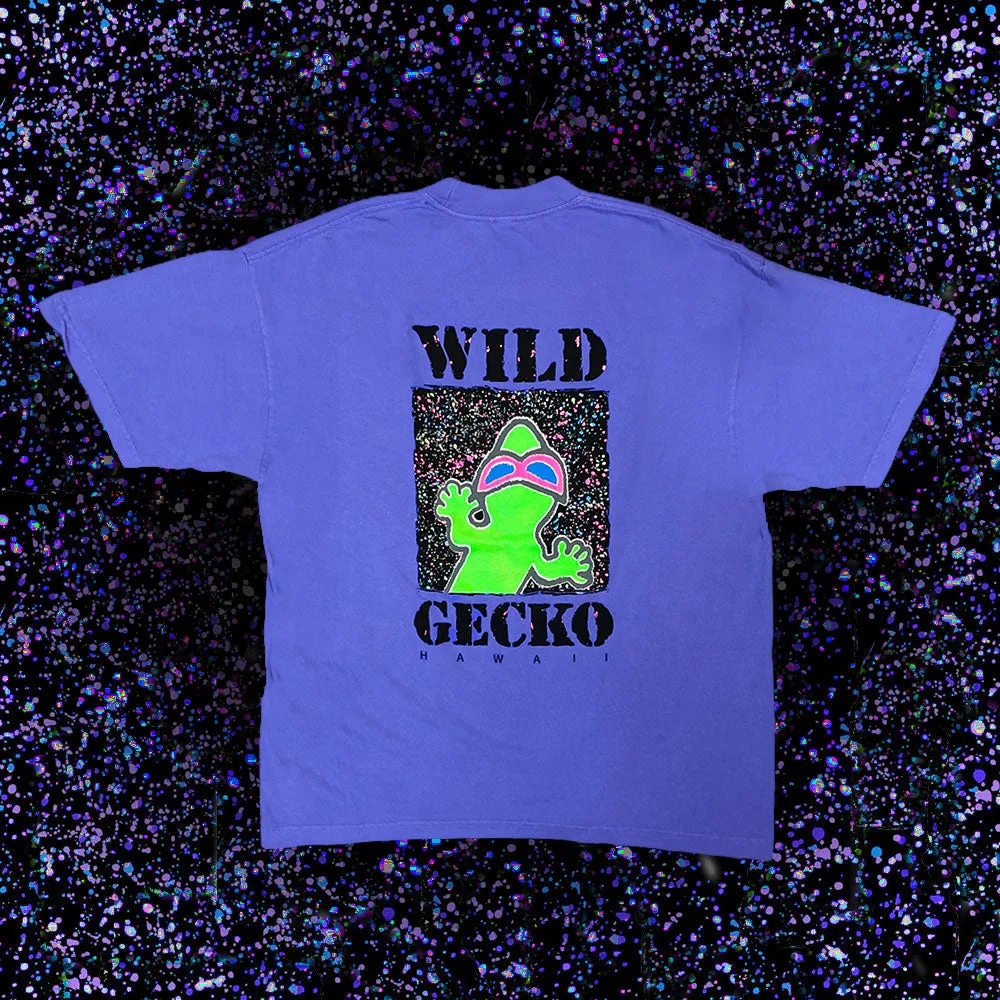 Wild Gecko '88 - Purple 1980's Single Stitch Tee