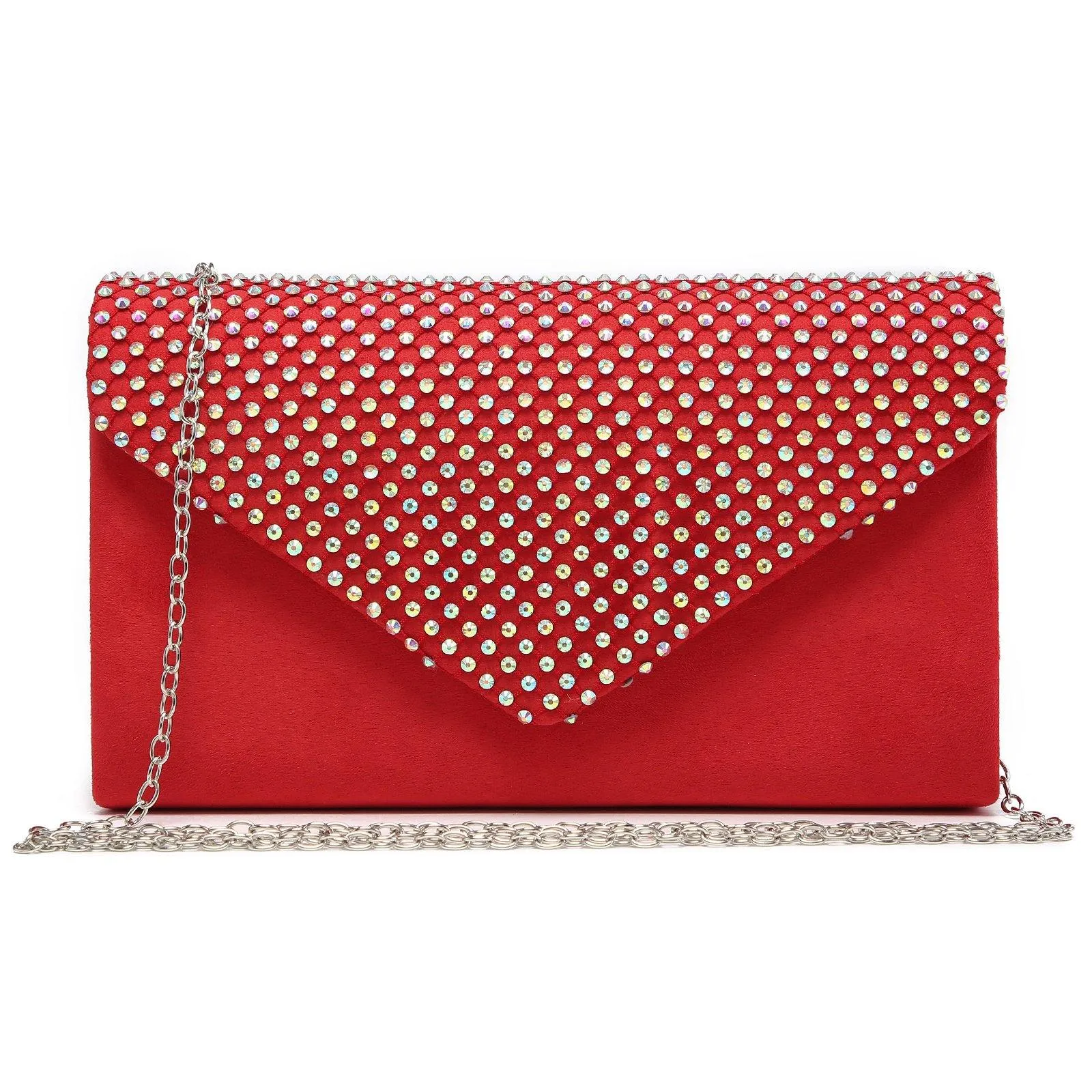 Women Colorful Rhinestone Cocktail Prom Evening Clutch Bags for Wedding Dasein