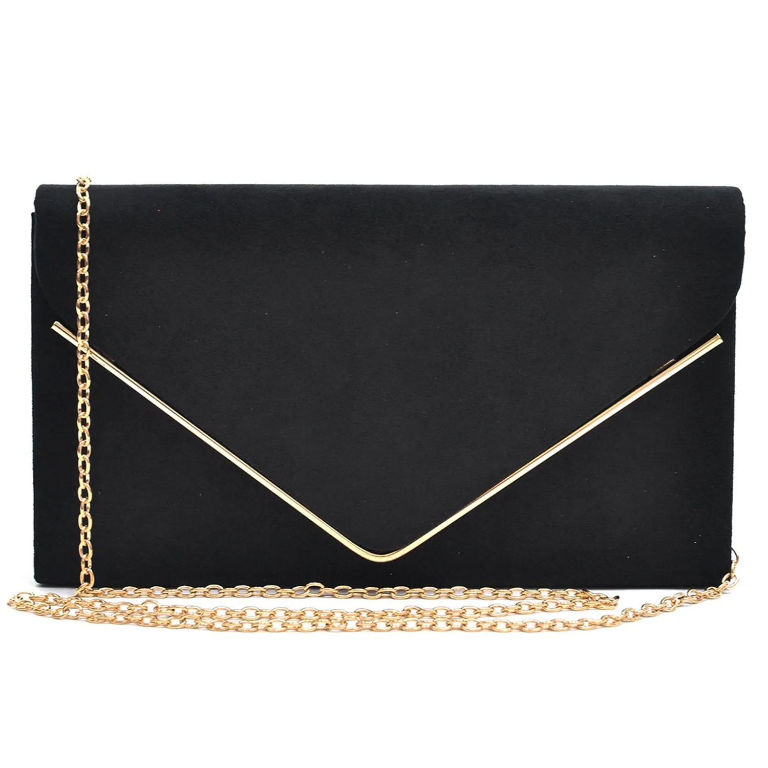 Women Faux Suede Velvet Formal Evening Party Purses