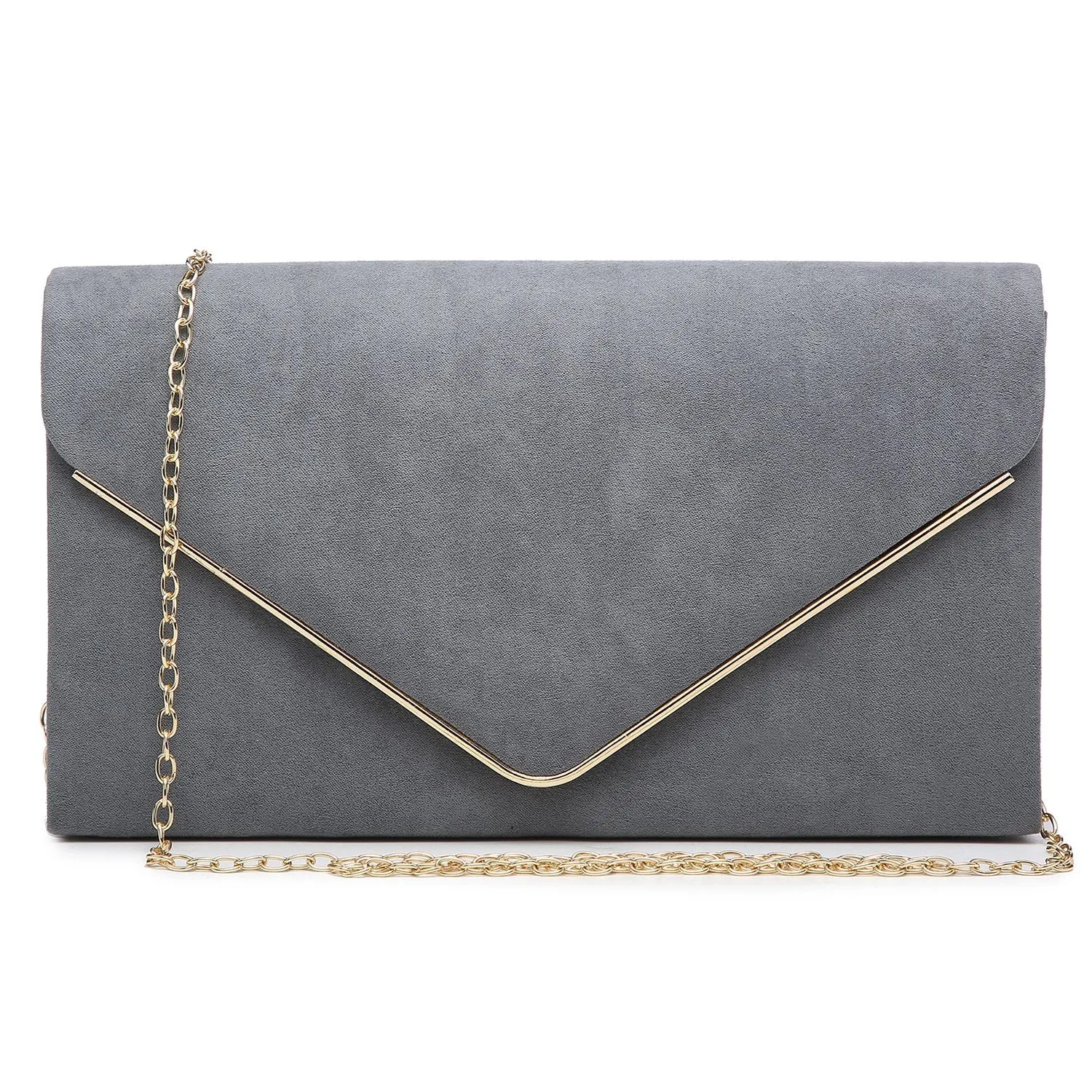 Women Faux Suede Velvet Formal Evening Party Purses