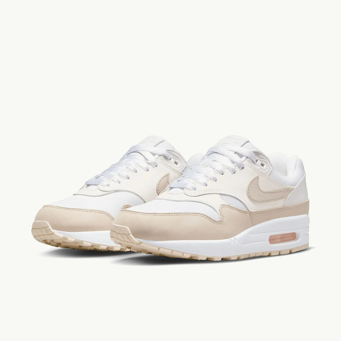 WOMENS AIR MAX 1 PRM SUMMIT WHITE SANDDRIFT PHANTOM