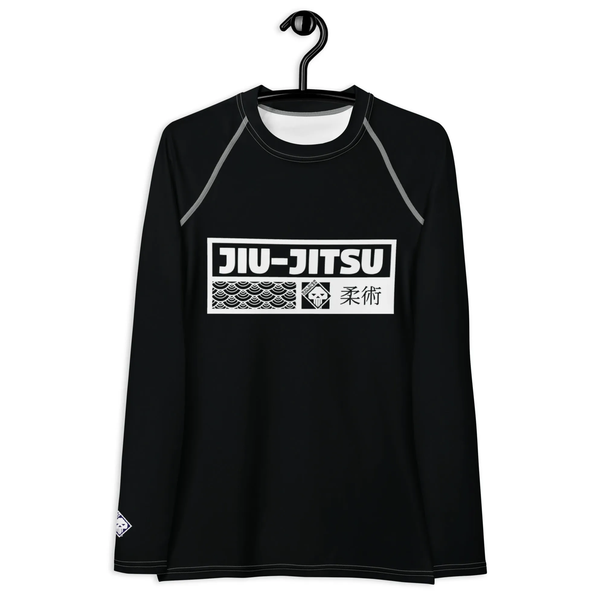 Womens Long Sleeve BJJ Rash Guard - Jiu-Jitsu 015 - Noir