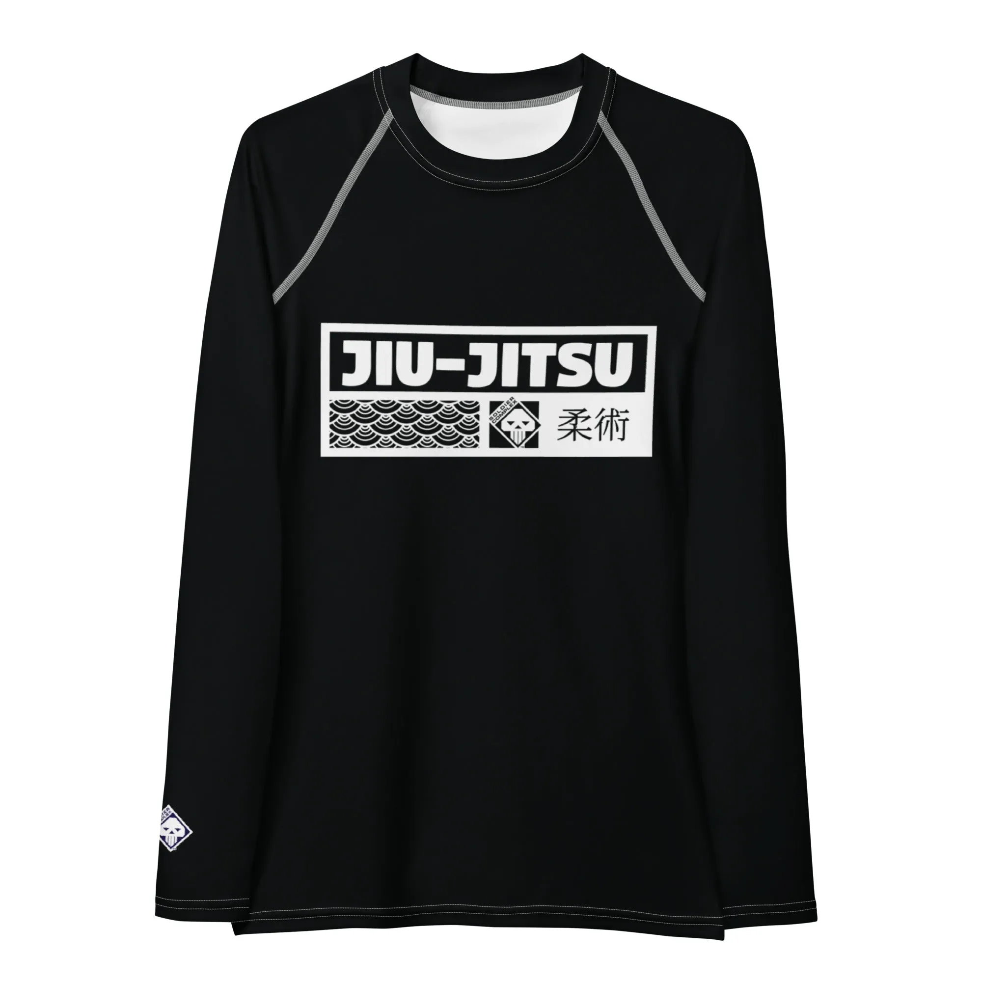 Womens Long Sleeve BJJ Rash Guard - Jiu-Jitsu 015 - Noir