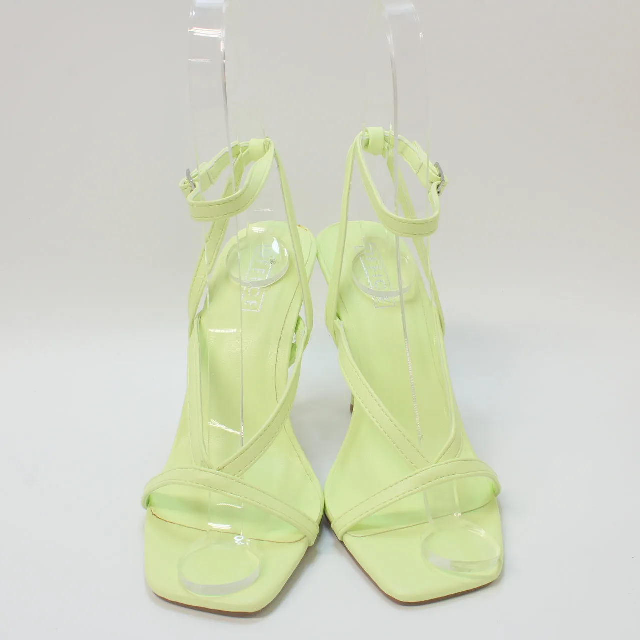 Womens Office Humid High Strippy High Sandals Lime