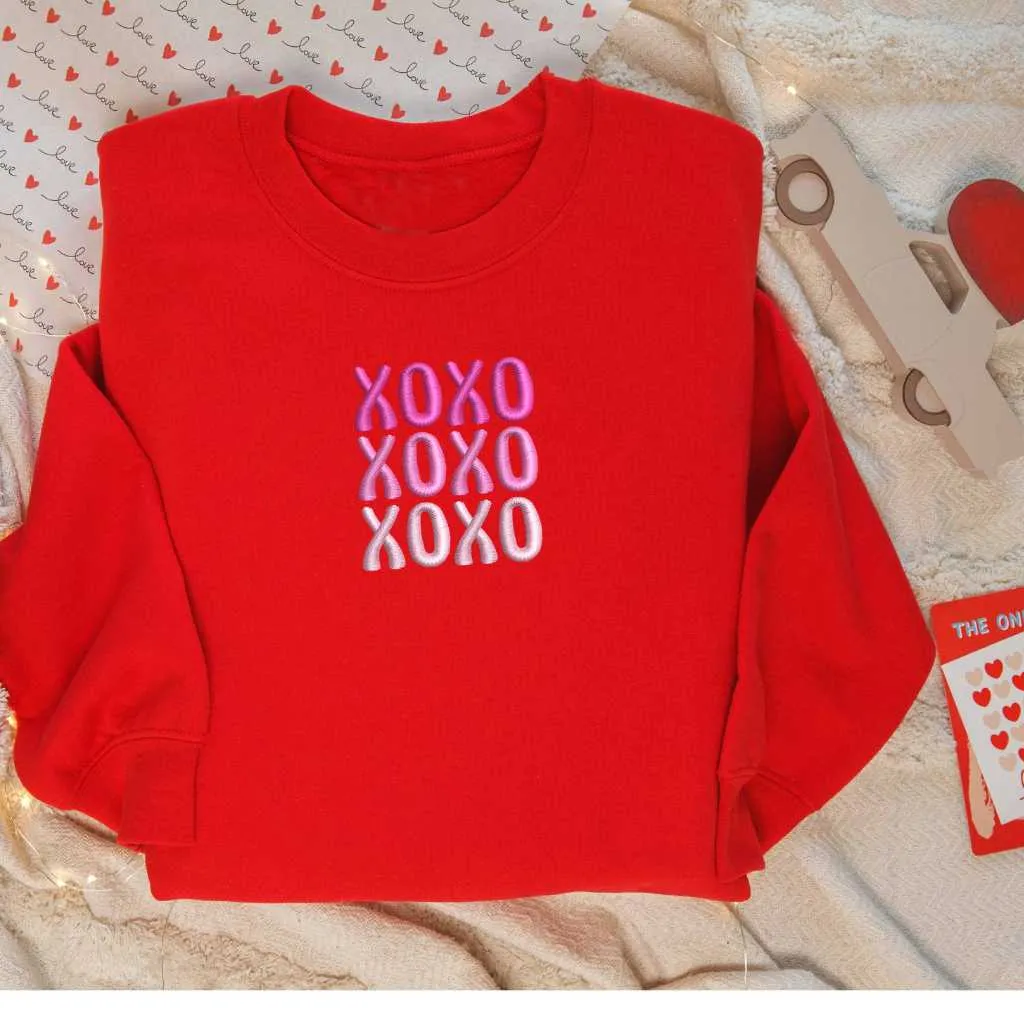 XOXO Embroidered Unisex Oversized Sweatshirt