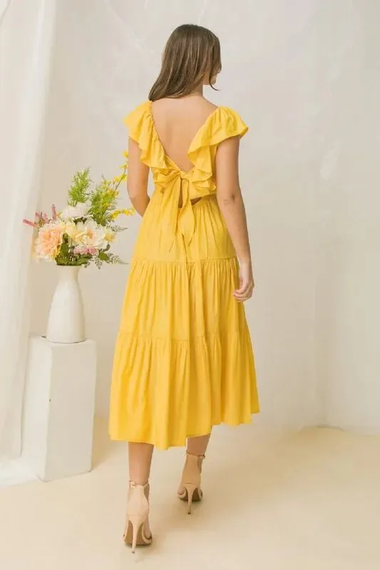 Yellow Maxi Dress - Bella Chic Fashion Boutique